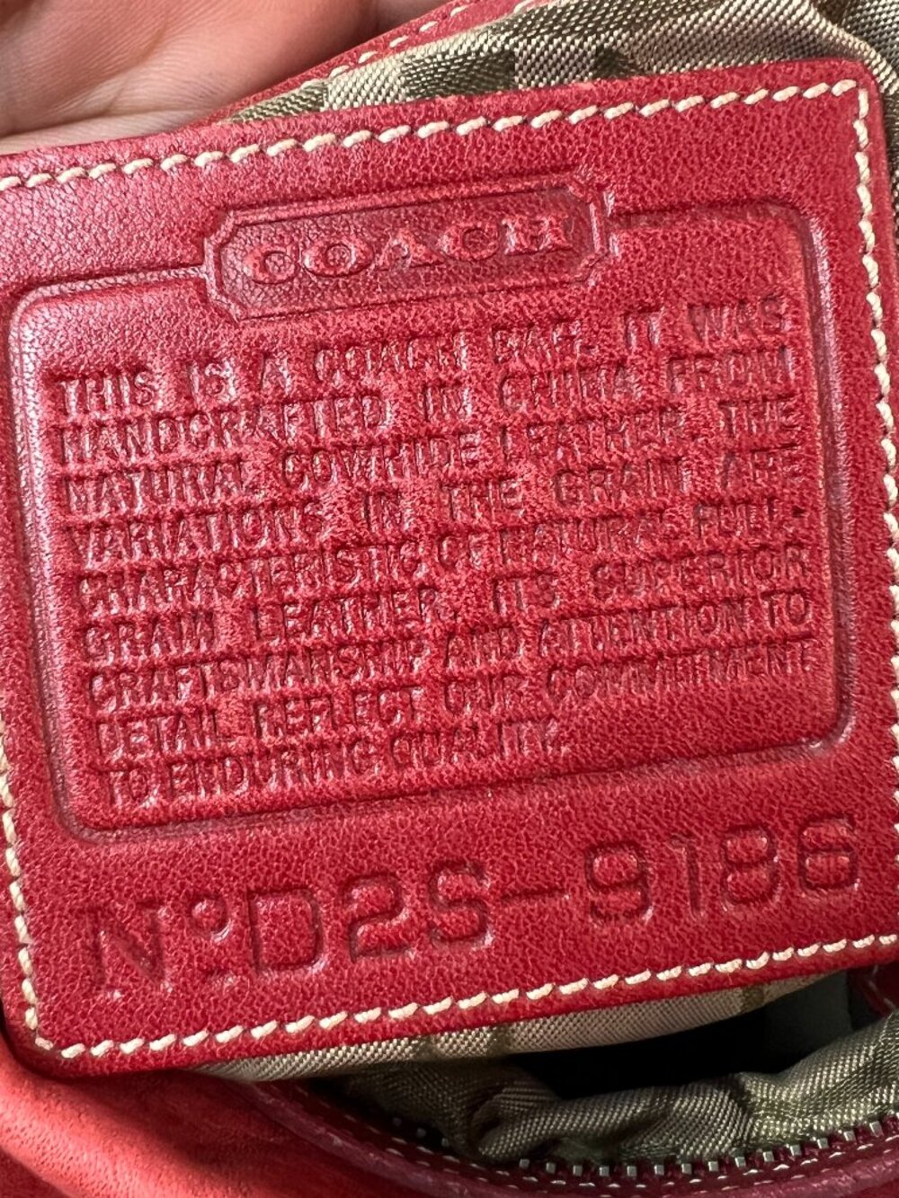 Red Vintage Coach Legacy Soho Bucket Bag #9186 - Picture 2 of 6
